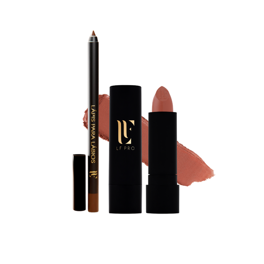 Lip Combo Lápis Caramelo + Batom Autêntica