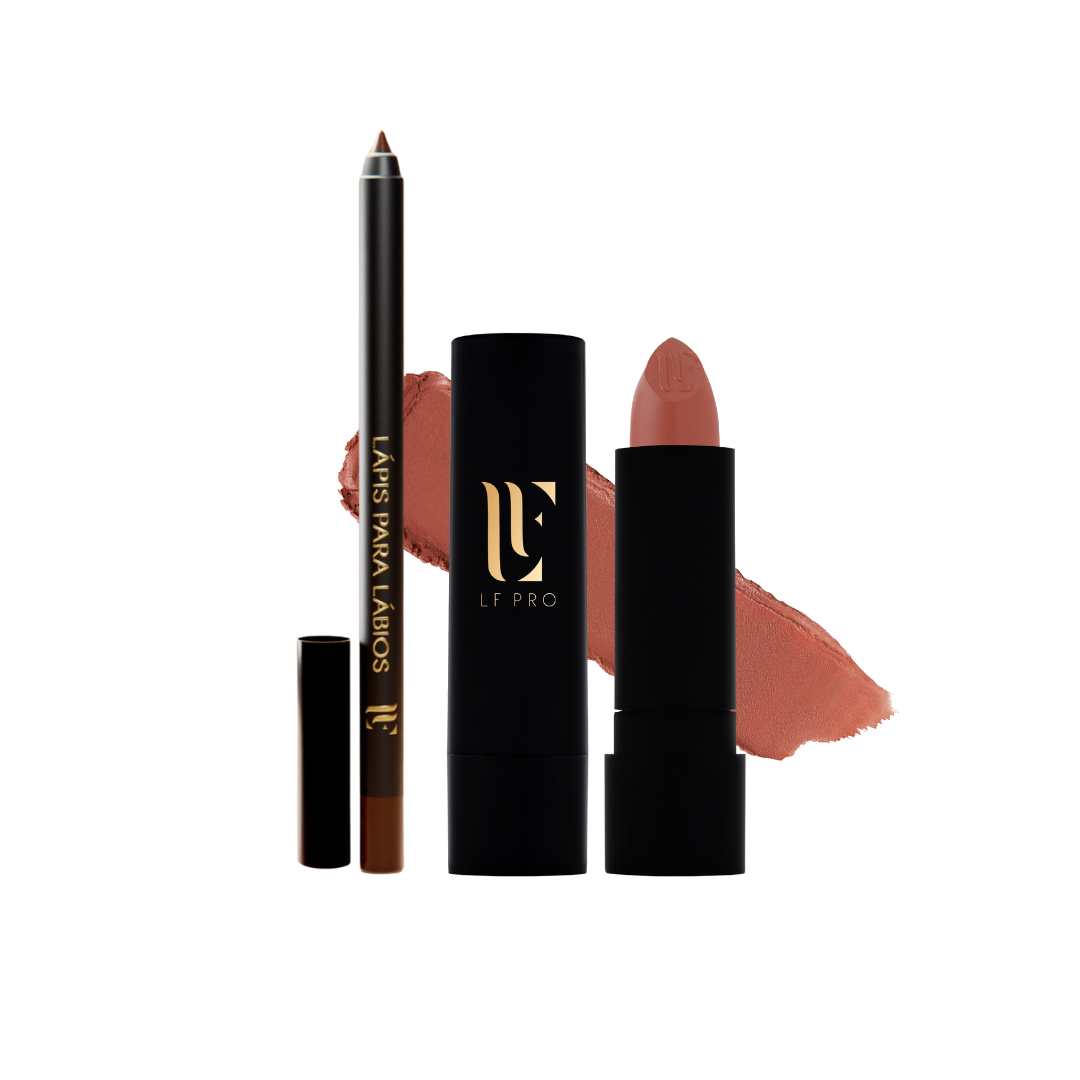 Lip Combo Lápis Chocolate + Batom Autêntica